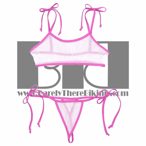 Soft Neon Sheer Micro G String Bikini
